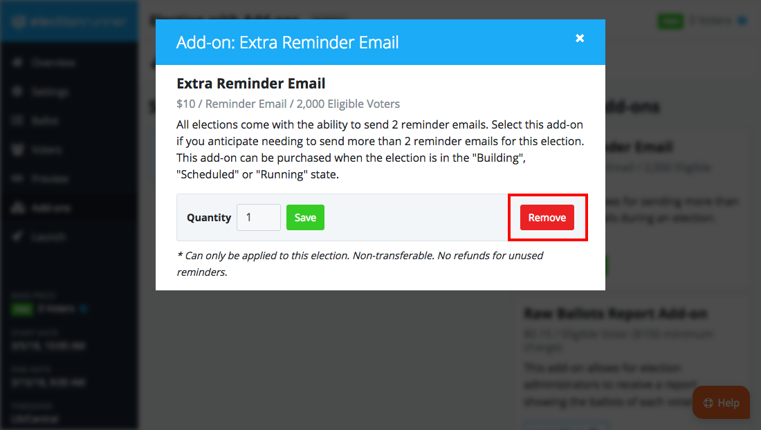 Election Update Add-on